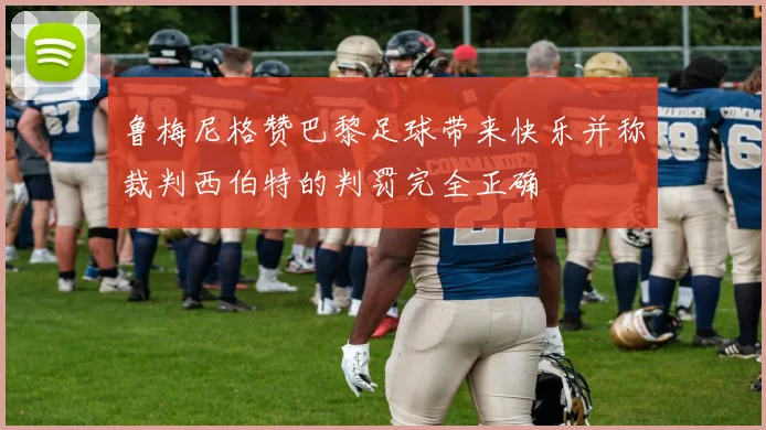 鲁梅尼格赞巴黎足球带来快乐并称裁判西伯特的判罚完全正确